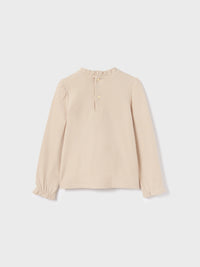 Camisola gola alta glitter Bege (Bege)  para Menina - Abel & Lula