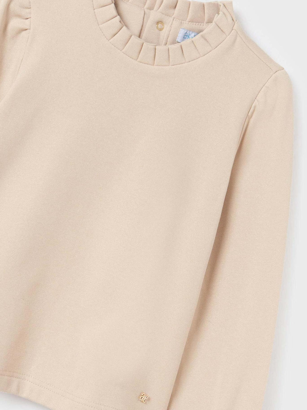 Camisola gola alta glitter Bege (Bege)  para Menina - Abel & Lula
