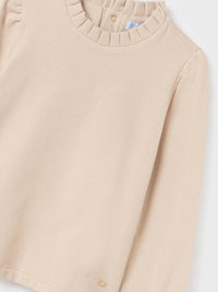 Camisola gola alta glitter Bege (Bege)  para Menina - Abel & Lula