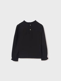 Camisola gola alta glitter Preto (Preto)  para Menina - Abel & Lula