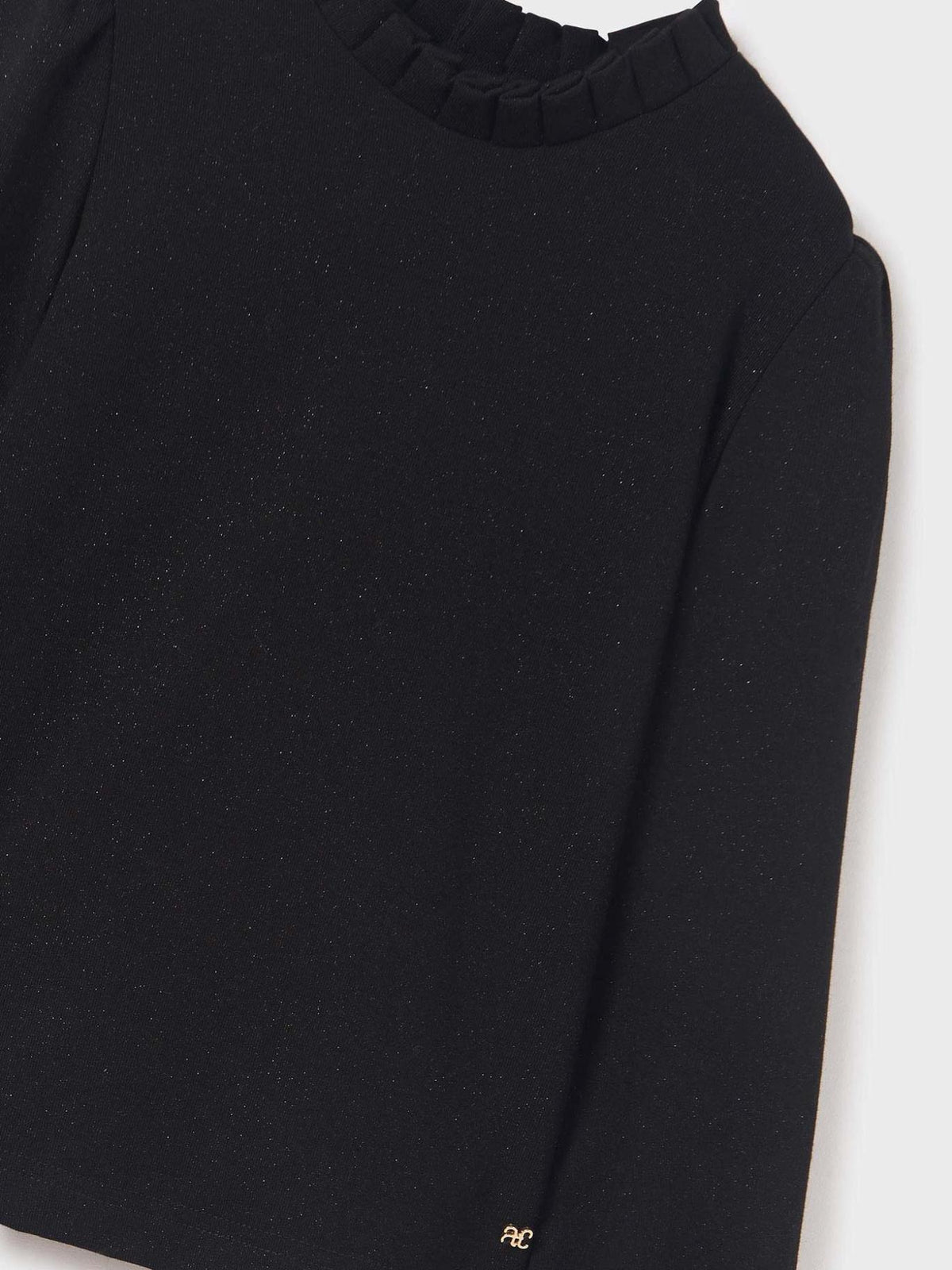 Camisola gola alta glitter Preto (Preto)  para Menina - Abel & Lula