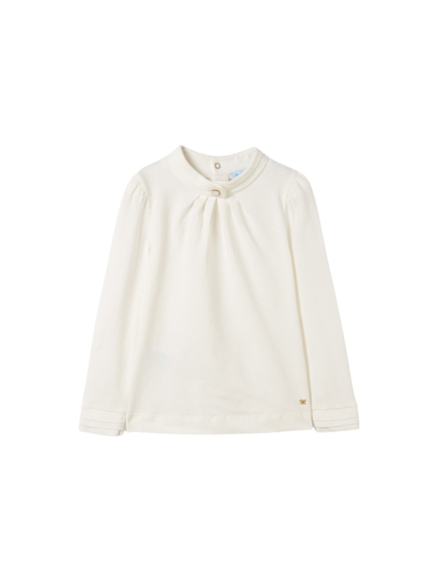 Camisola gola alta Crú (Creme / Pérola)  para Menina - Abel & Lula