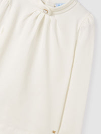 Camisola gola alta Crú (Creme / Pérola)  para Menina - Abel & Lula
