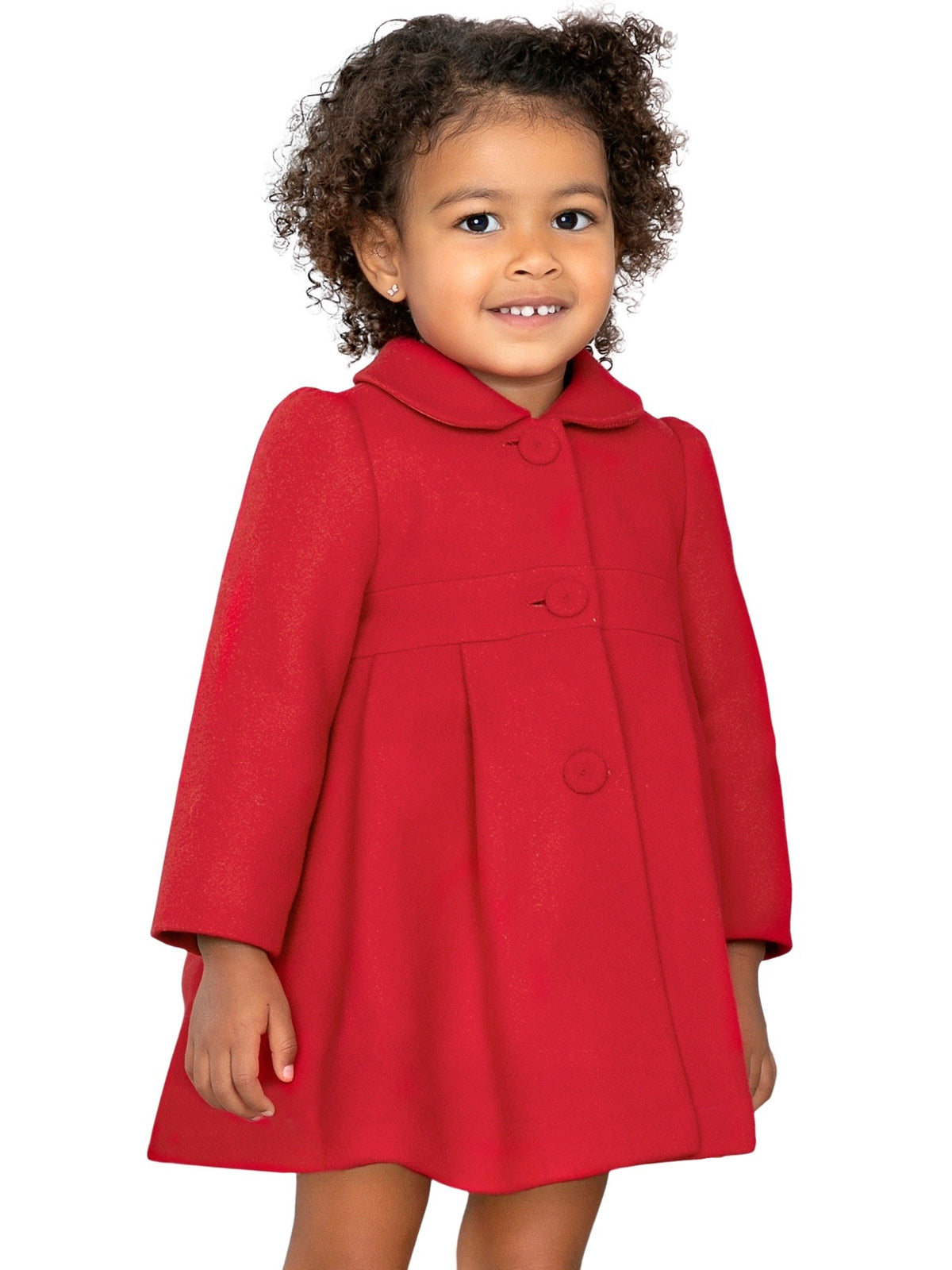 Casaco comprido Vermelho (Vermelho)  para Bebé Menina - Abel & Lula