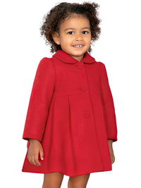 Casaco comprido Vermelho (Vermelho)  para Bebé Menina - Abel & Lula