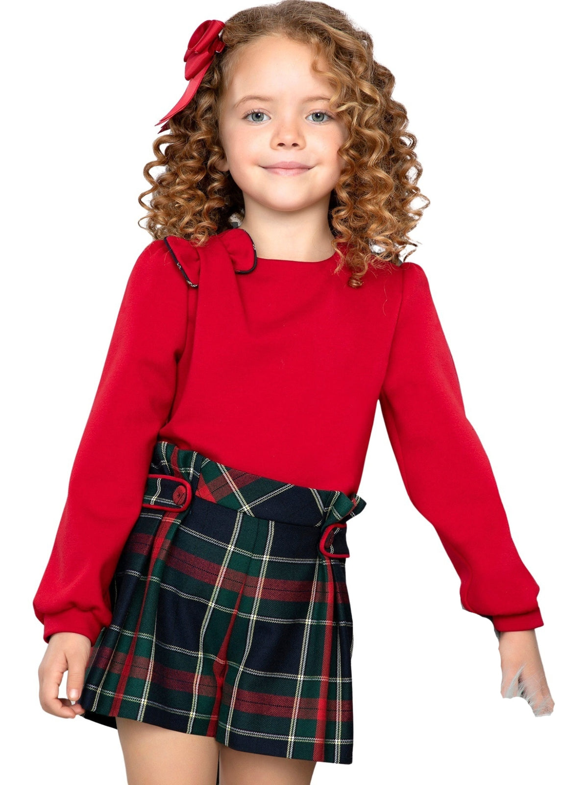 Sweat ponto milano Vermelho (Vermelho)  para Menina - Abel & Lula