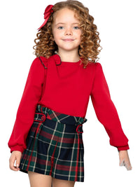 Sweat ponto milano Vermelho (Vermelho)  para Menina - Abel & Lula