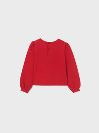 Sweat ponto milano Vermelho (Vermelho)  para Menina - Abel & Lula