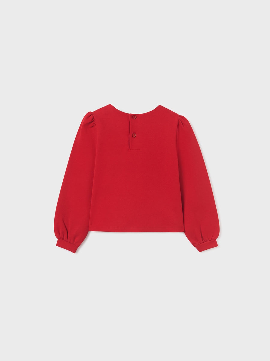 Sweat ponto milano Vermelho (Vermelho)  para Menina - Abel & Lula