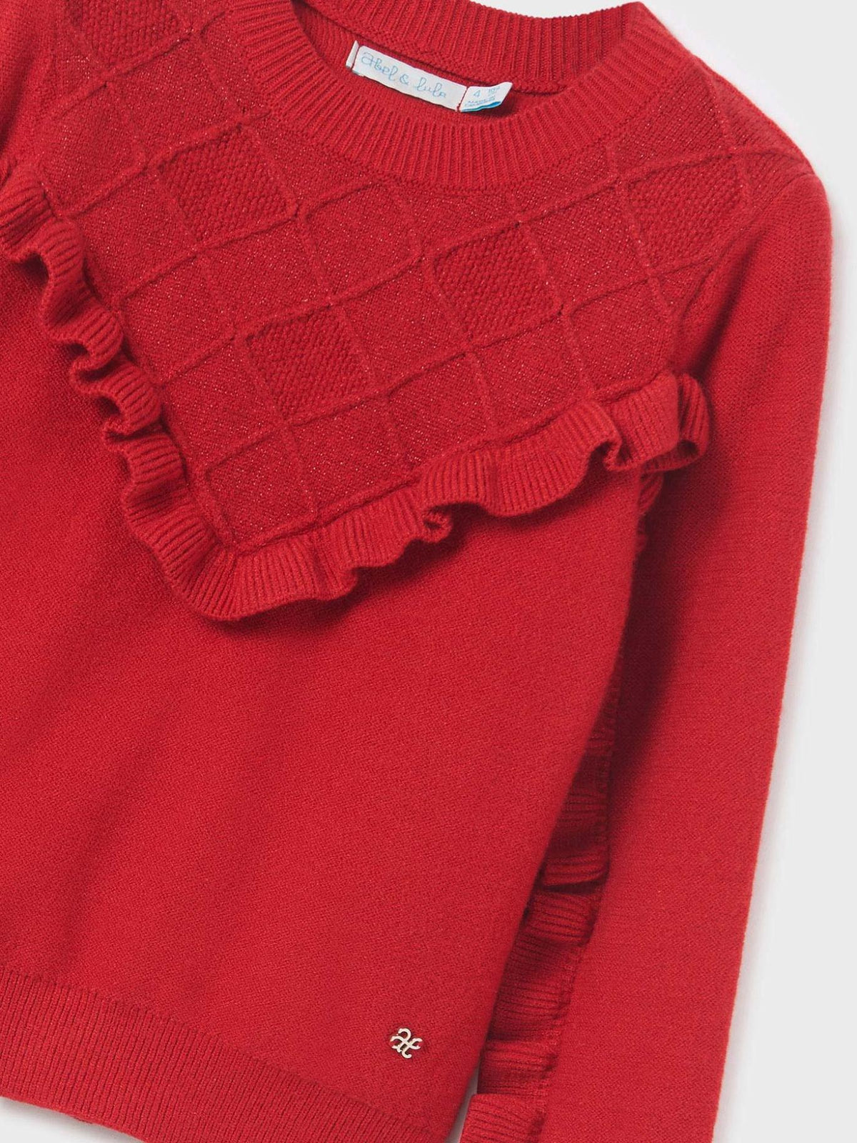 Jersey estruturado brilho Vermelho (Vermelho)  para Menina - Abel & Lula