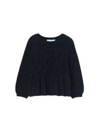 Jersey fio brilho Preto (Preto)  para Menina - Abel & Lula