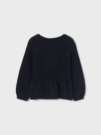 Jersey fio brilho Preto (Preto)  para Menina - Abel & Lula