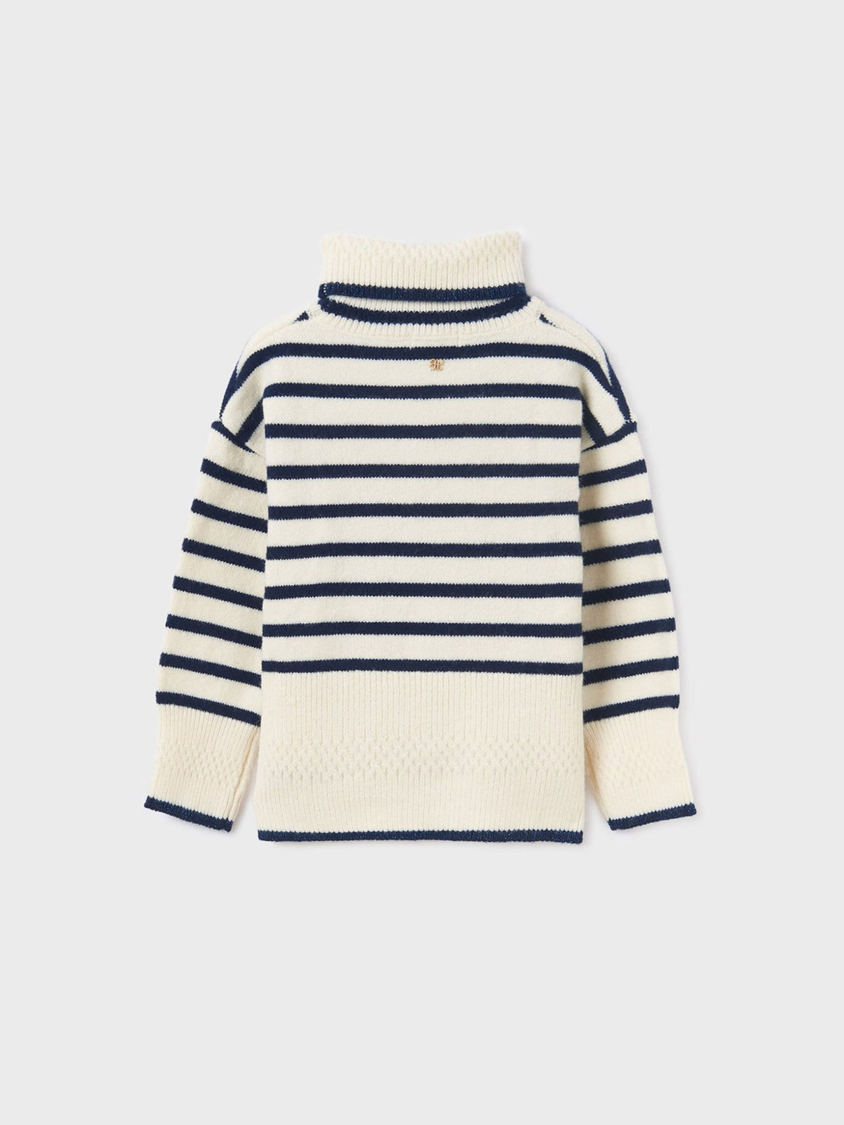 Jersey riscas Azul navy (Marinho)  para Menina - Abel & Lula