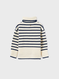 Jersey riscas Azul navy (Marinho)  para Menina - Abel & Lula