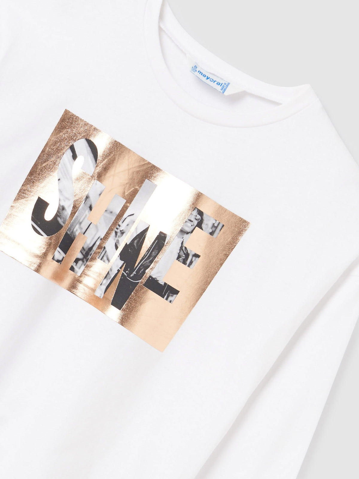 Camisola grafica Crú (Creme / Pérola)  para Menina - Mayoral
