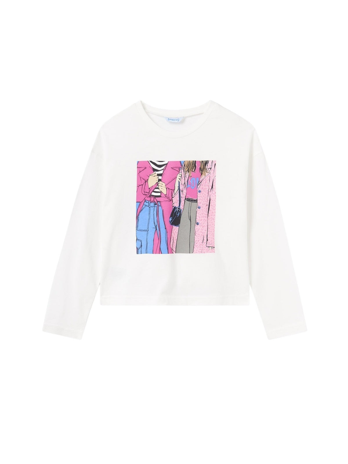 Camisola grafica Crú (Creme / Pérola)  para Menina - Mayoral