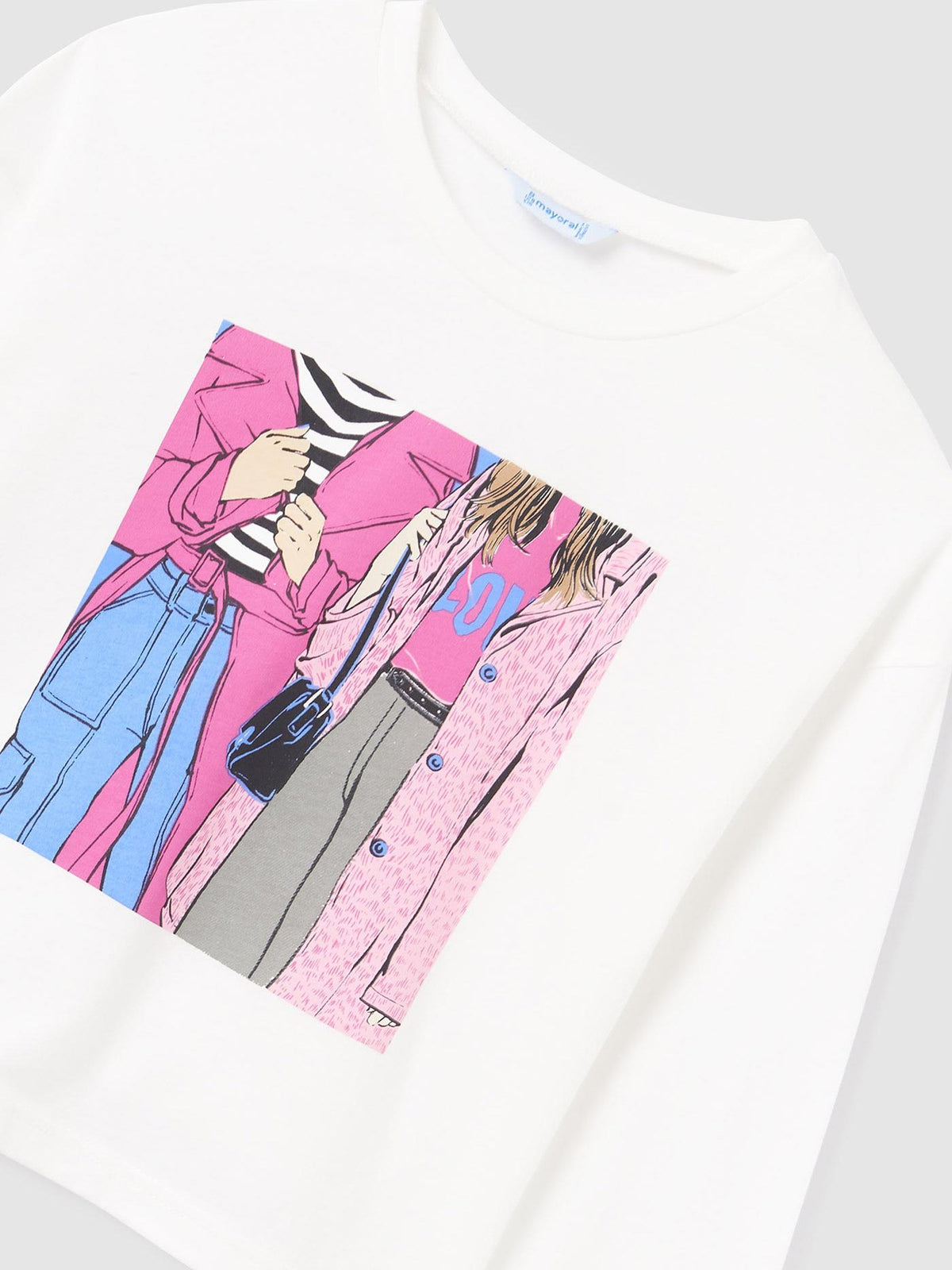 Camisola grafica Crú (Creme / Pérola)  para Menina - Mayoral