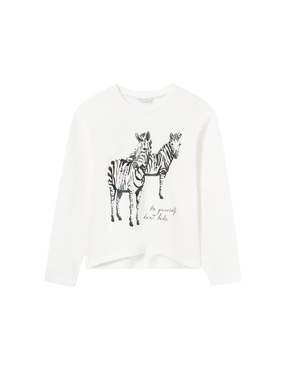 Camisola grafica Crú (Creme / Pérola)  para Menina - Mayoral