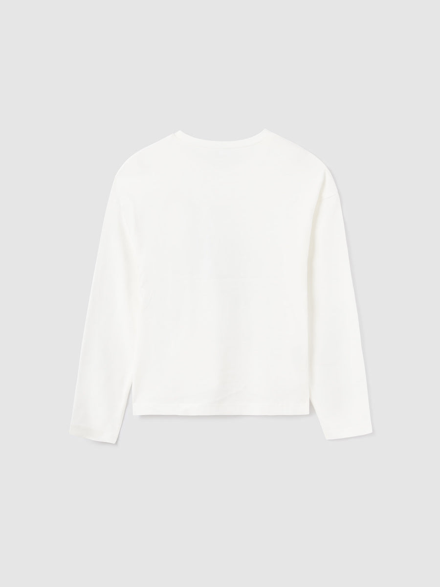 Camisola grafica Crú (Creme / Pérola)  para Menina - Mayoral