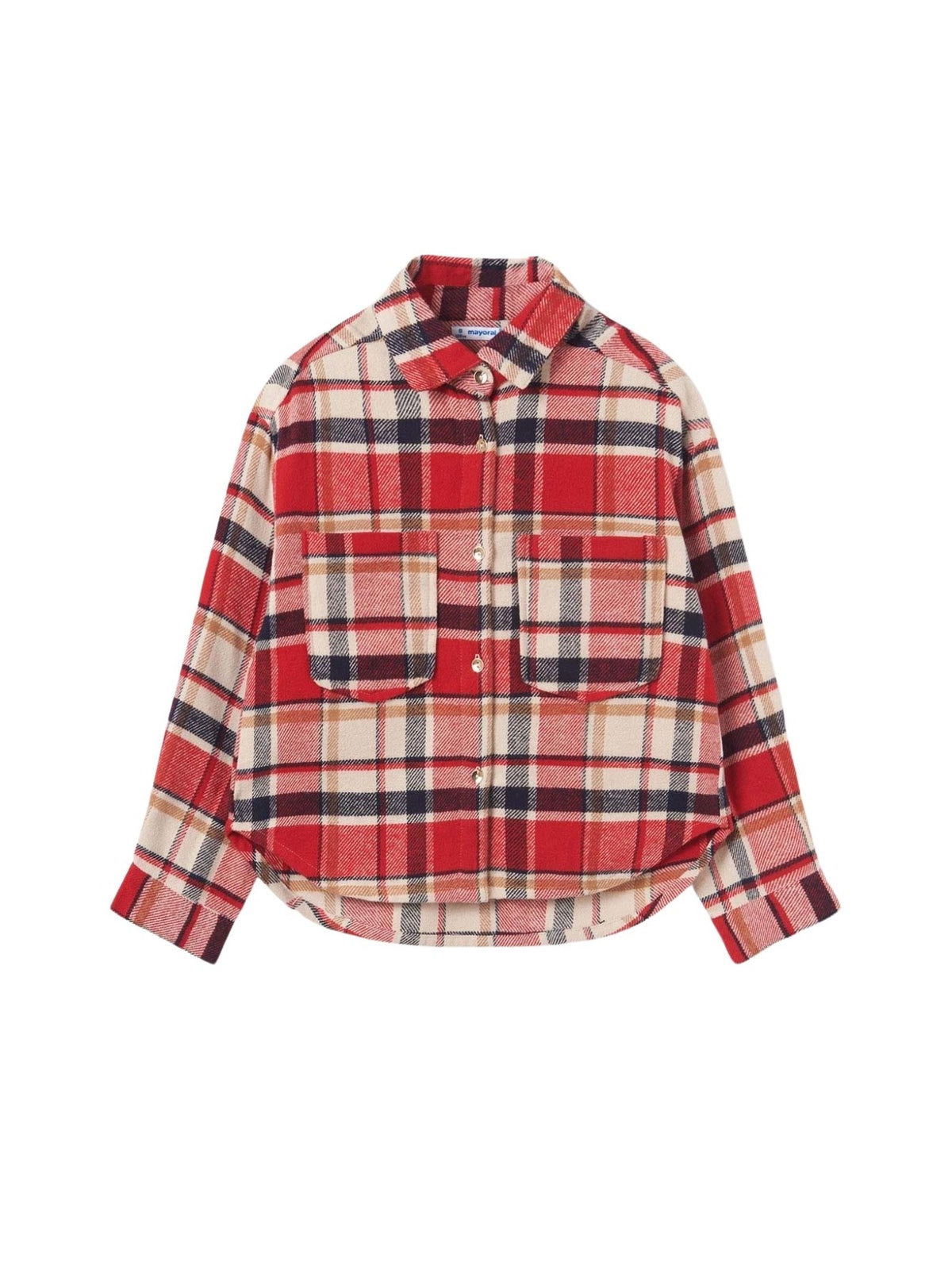 Sobrecamisa xadrez Vermelho (Vermelho)  para Menina - Mayoral