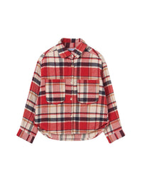 Sobrecamisa xadrez Vermelho (Vermelho)  para Menina - Mayoral