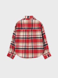 Sobrecamisa xadrez Vermelho (Vermelho)  para Menina - Mayoral