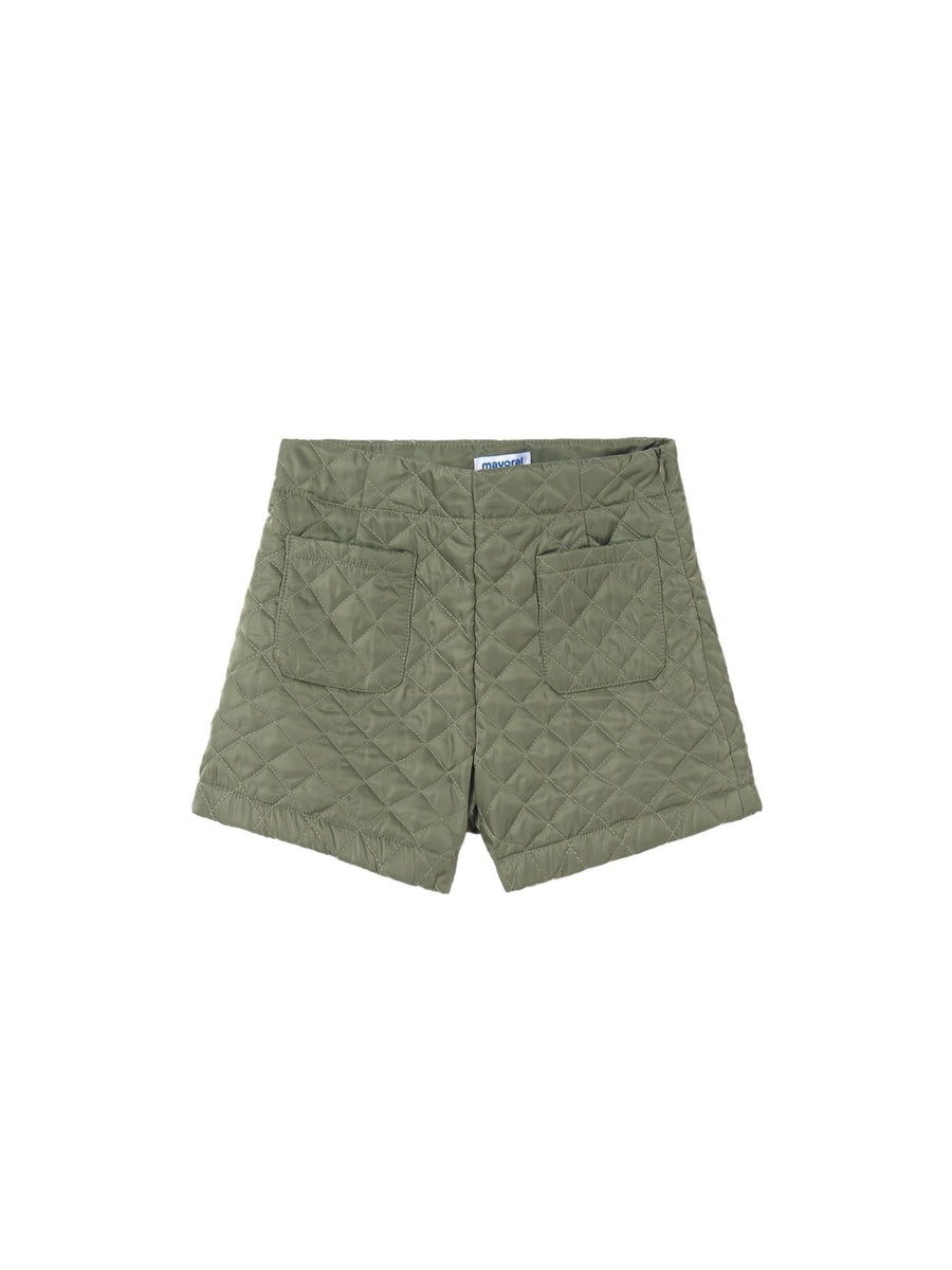 Bermuda acolchoada Musgo (Verde Tropa)  para Menina - Mayoral