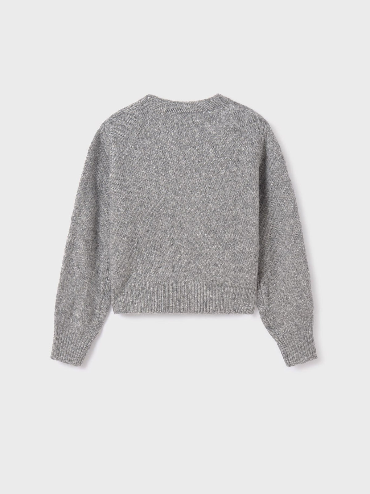 Casaco tricot Aço vig. (Cinza)  para Menina - Mayoral