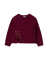 Sweat-shirt Beringela (Bordeaux)  para Menina - Mayoral