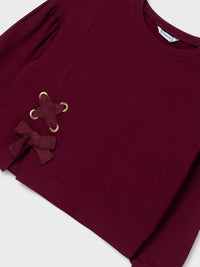 Sweat-shirt Beringela (Bordeaux)  para Menina - Mayoral