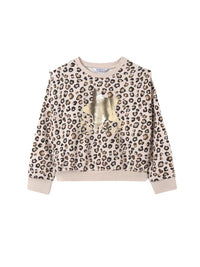 Sweat estampada Grão bico (Bege)  para Menina - Mayoral