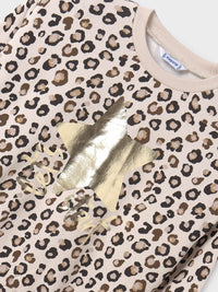 Sweat estampada Grão bico (Bege)  para Menina - Mayoral