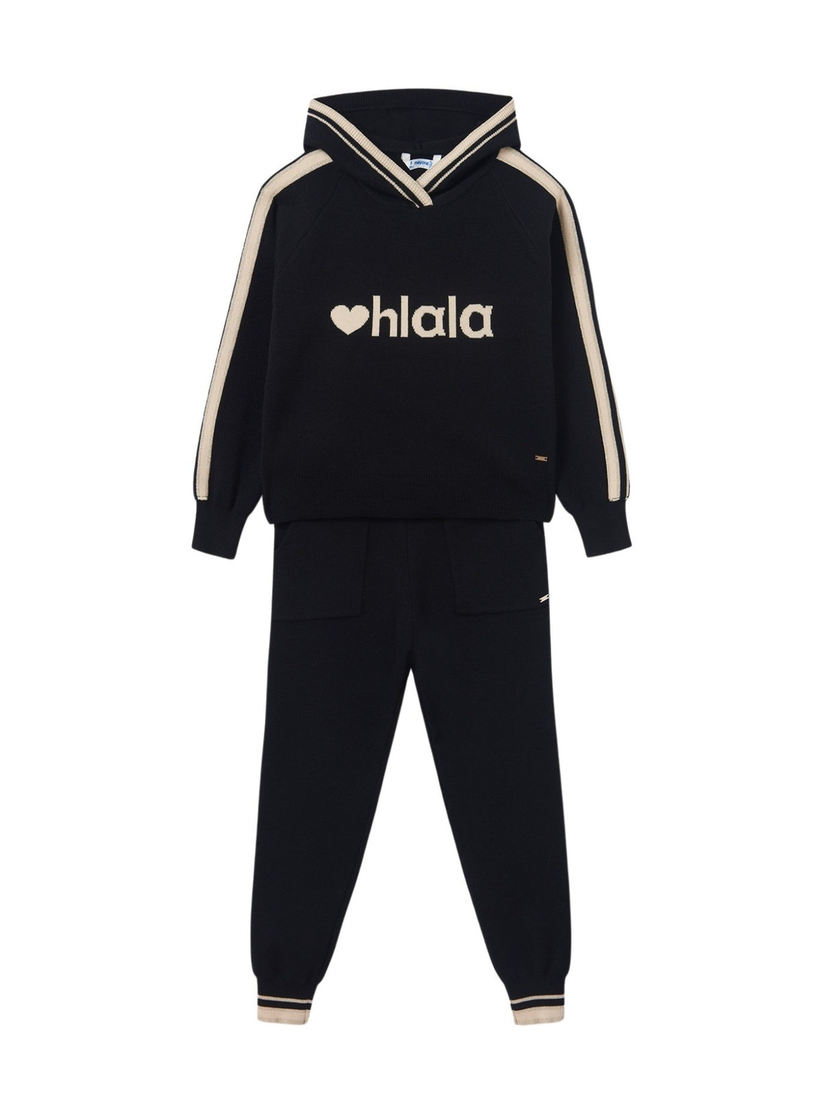 Conj. calça tricot Preto (Preto)  para Menina - Mayoral