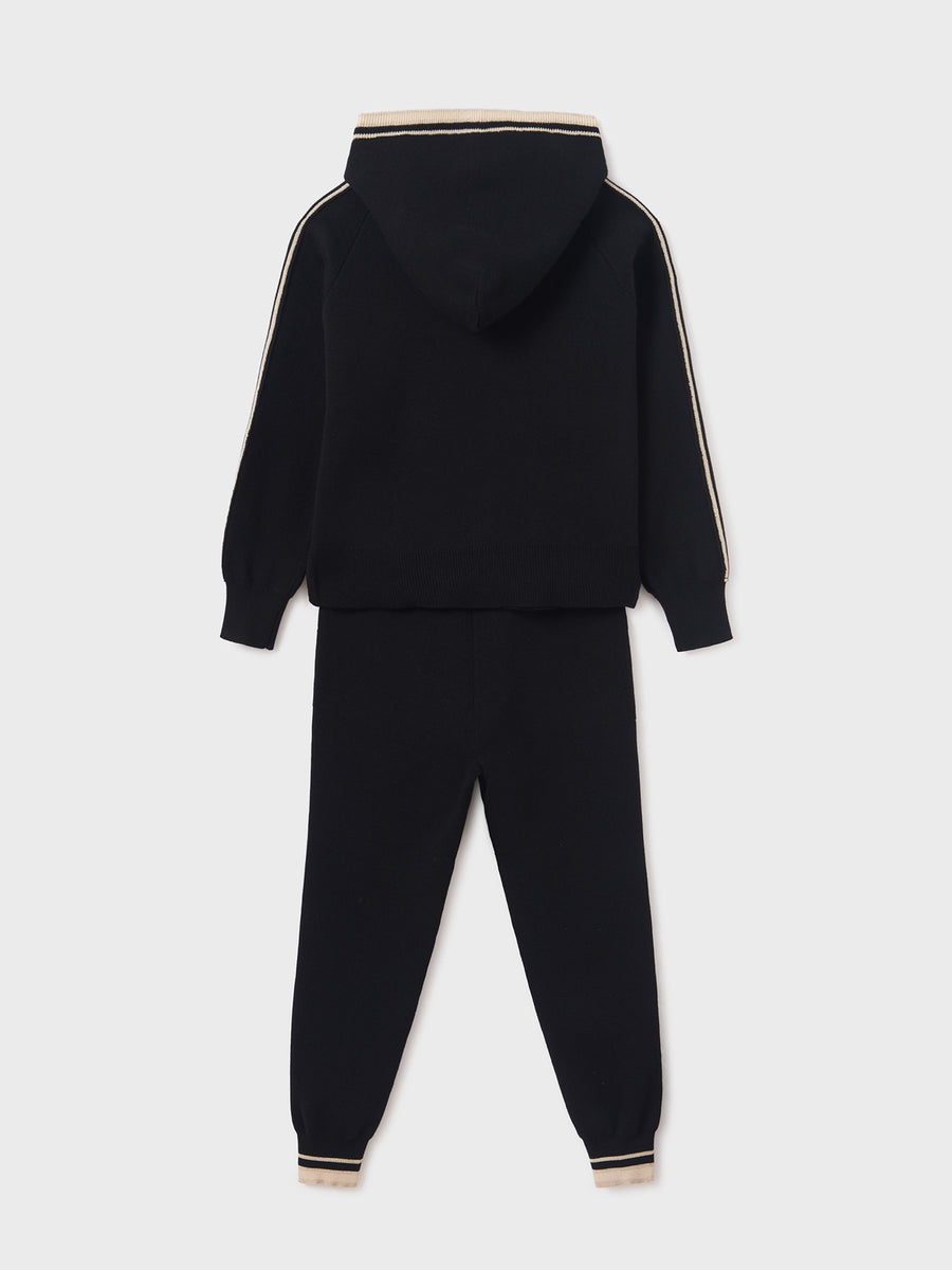 Conj. calça tricot Preto (Preto)  para Menina - Mayoral