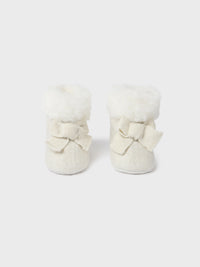 Bota tricô Champanhe (Creme / Pérola)  para Bebé Menina - Mayoral