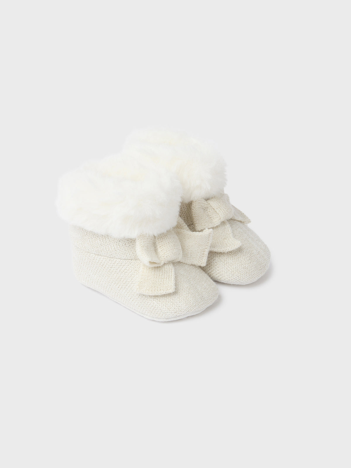 Bota tricô Champanhe (Creme / Pérola)  para Bebé Menina - Mayoral