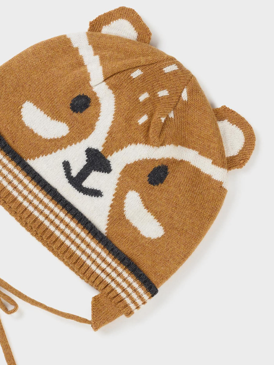 Gorro Tricot Amendoim (Castanho Claro)  para Bebé Menino - Mayoral