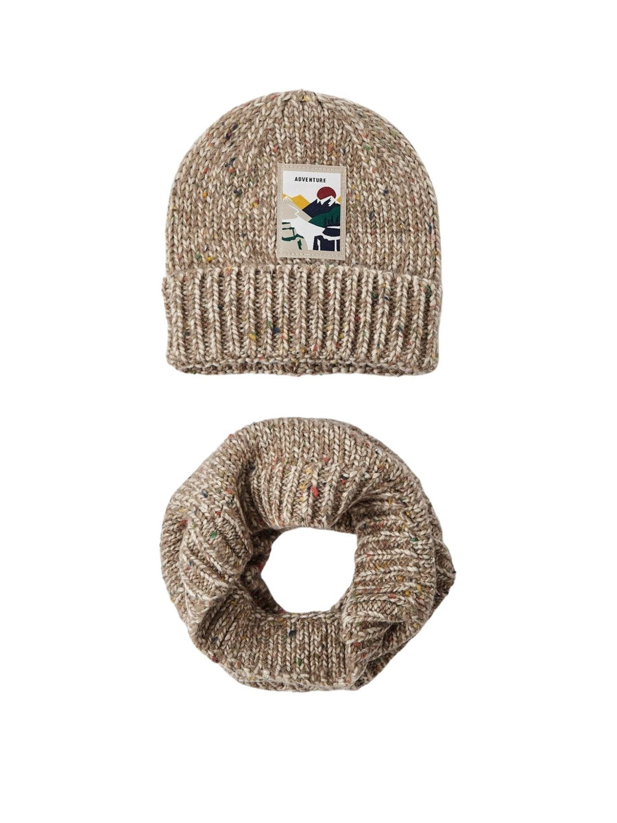Conj. gorro Trufa mez (Castanho Claro)  para Menino - Mayoral