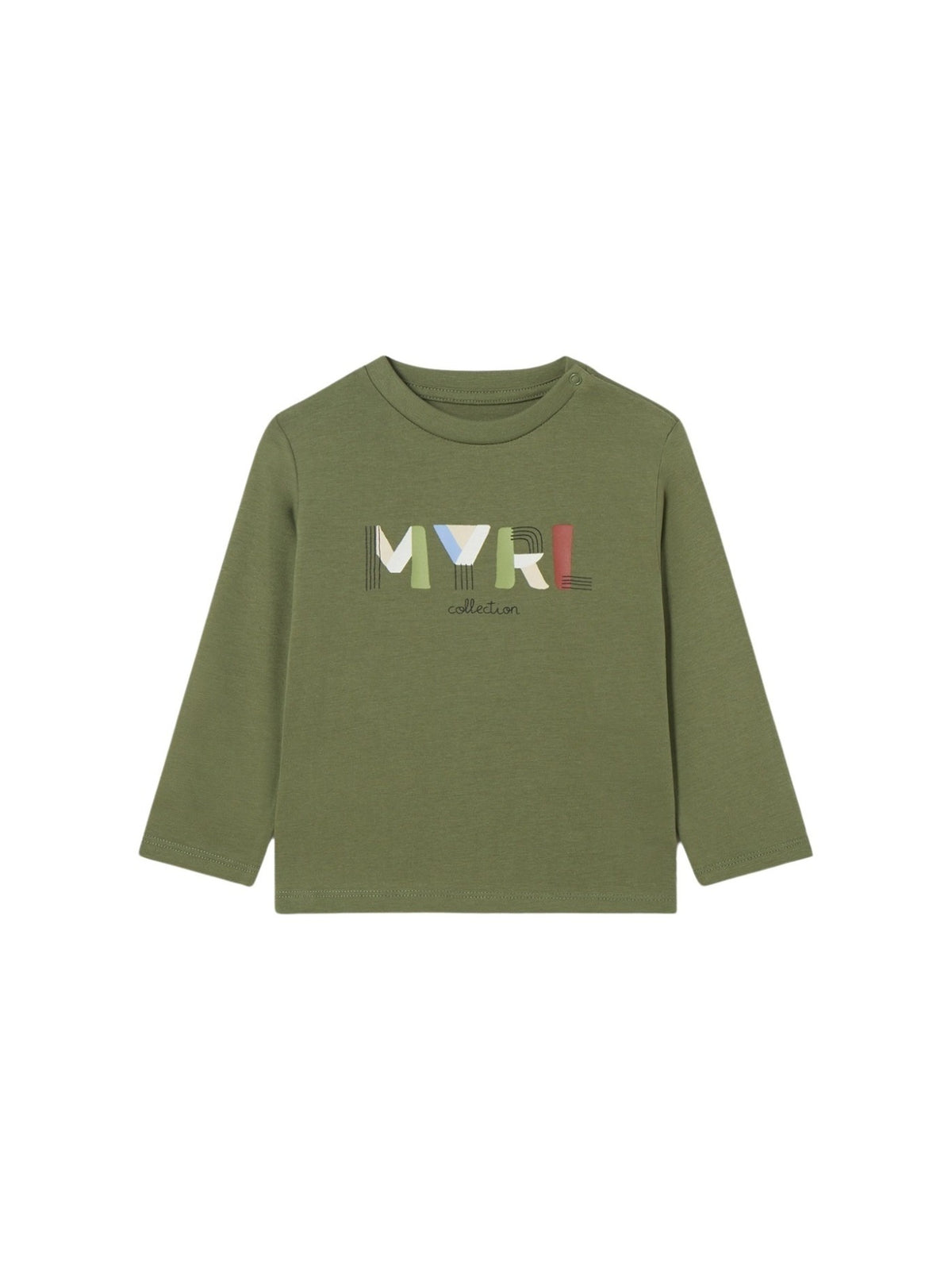 Camiseta básica bebé Bosque (Verde Tropa)  para Bebé Menino - Mayoral