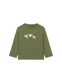 Camiseta básica bebé Bosque (Verde Tropa)  para Bebé Menino - Mayoral