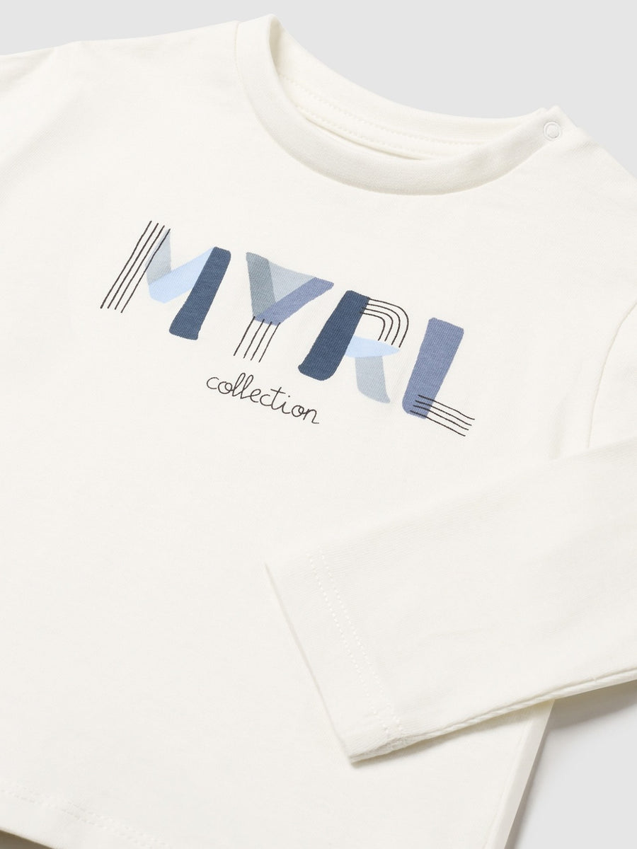 Camiseta básica bebé Nata (Creme / Pérola)  para Bebé Menino - Mayoral