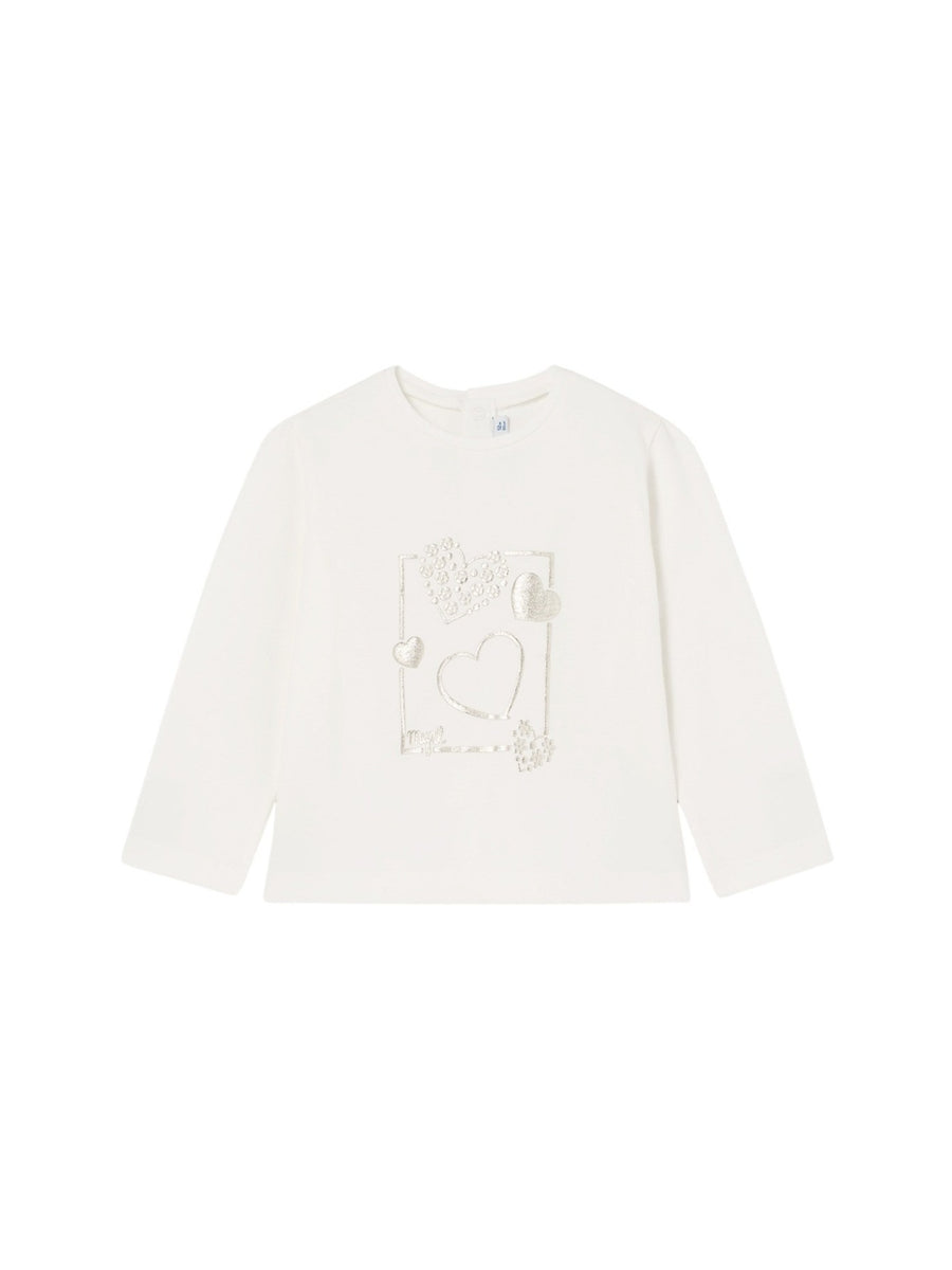 Camiseta básica bebé Crú (Creme / Pérola)  para Bebé Menina - Mayoral
