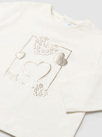 Camiseta básica bebé Crú (Creme / Pérola)  para Bebé Menina - Mayoral