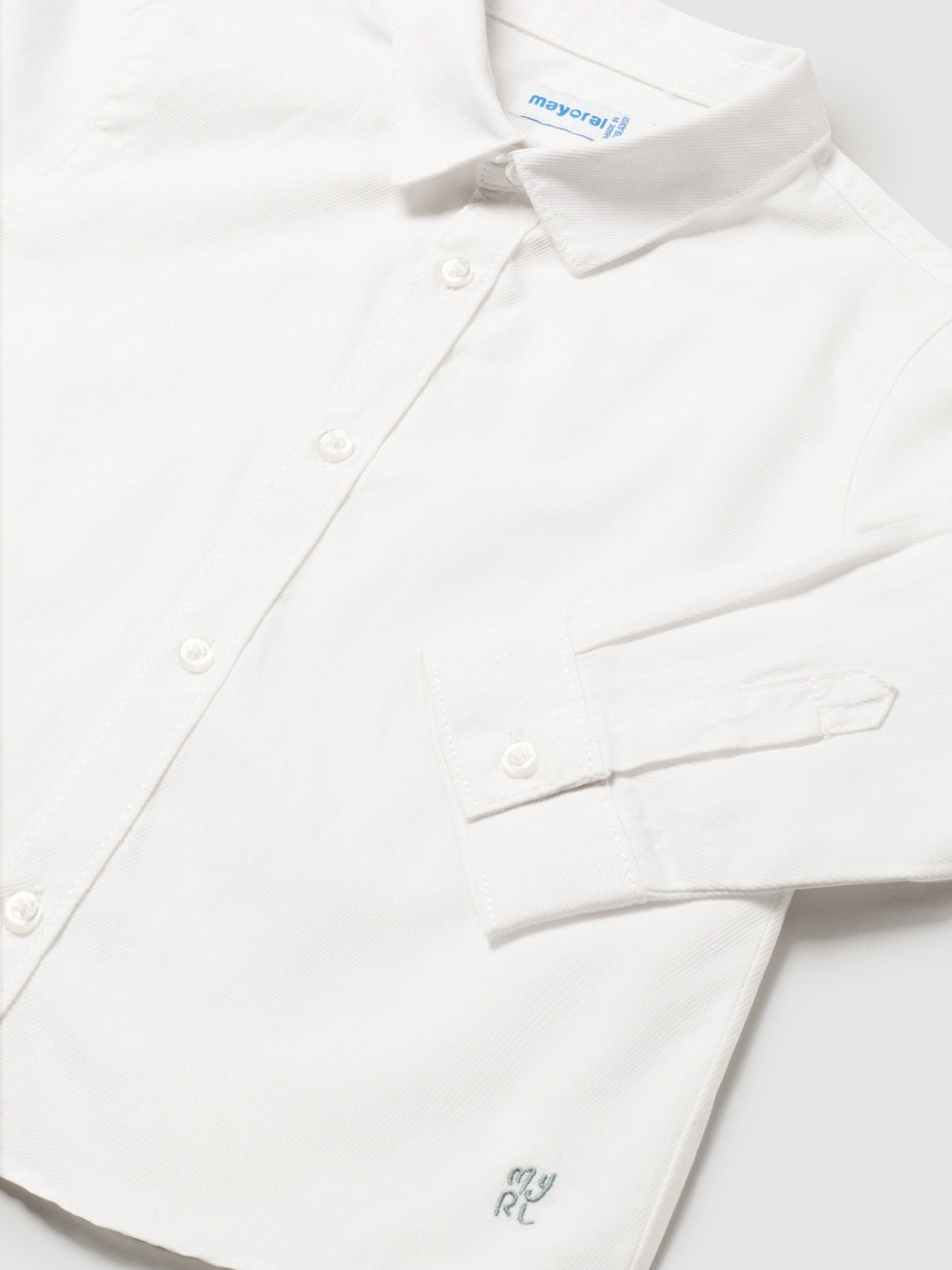 Camisa m/comp.básica Branco (Branco)  para Bebé Menino - Mayoral