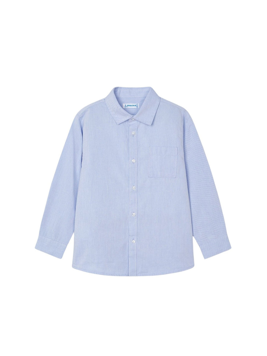 Camisa m/comp.básica Celeste (Celeste)  para Menino - Mayoral