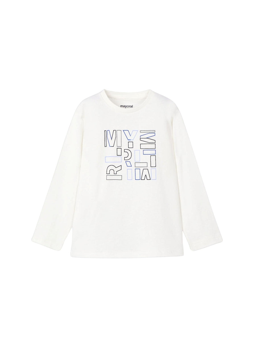 Camiseta básica bebé Nata (Creme / Pérola)  para Menino - Mayoral