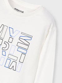 Camiseta básica bebé Nata (Creme / Pérola)  para Menino - Mayoral