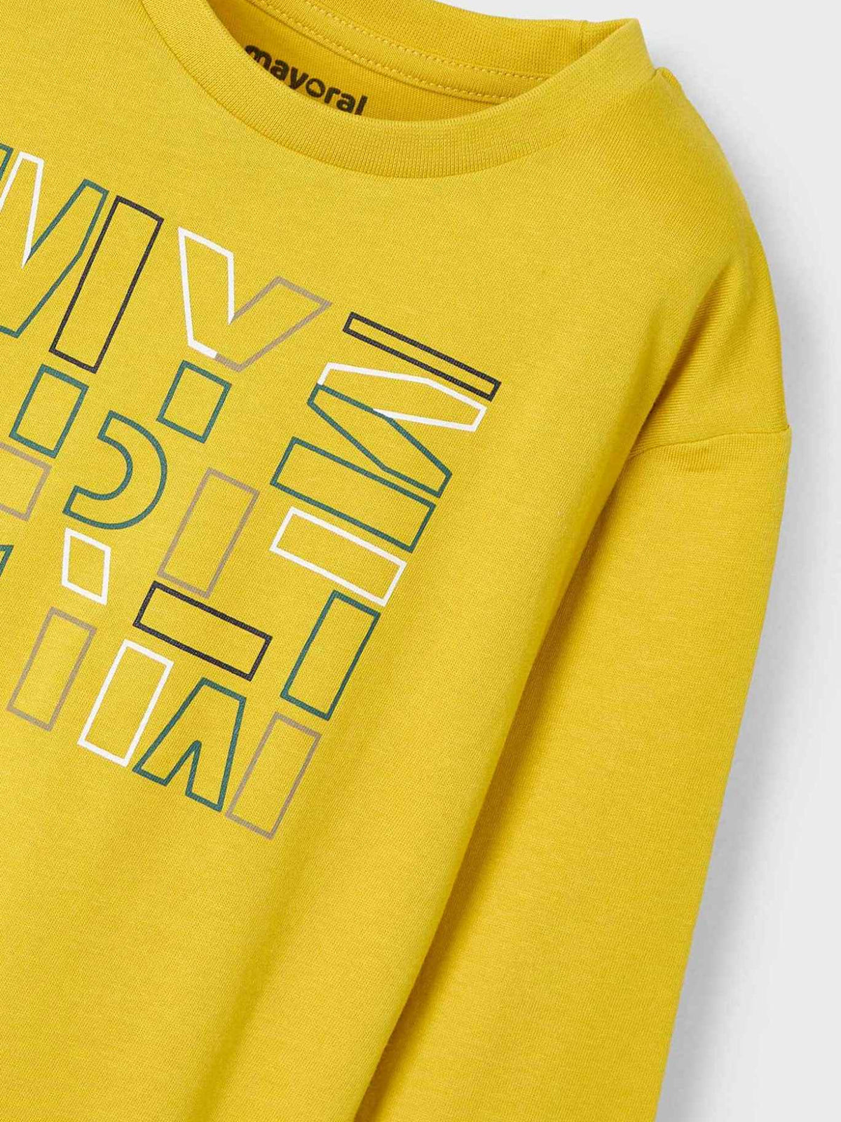 Camiseta básica bebé Polen (Amarelo Ocre)  para Menino - Mayoral
