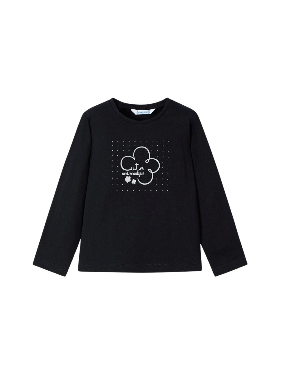 Camiseta básica bebé Preto (Preto)  para Menina - Mayoral