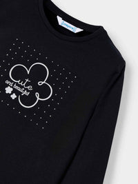 Camiseta básica bebé Preto (Preto)  para Menina - Mayoral